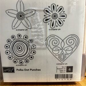 Stampin' Up! Polka Dot Punches Floral and Heart Set